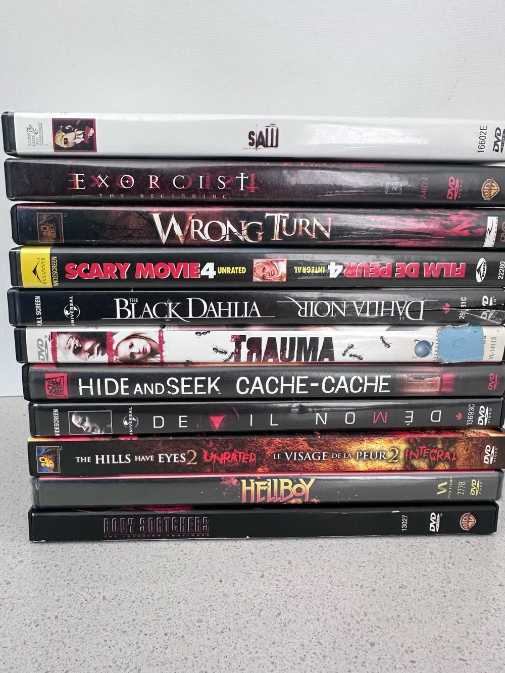 Halloween Horror/Thriller DVD Lot - Clean Discs